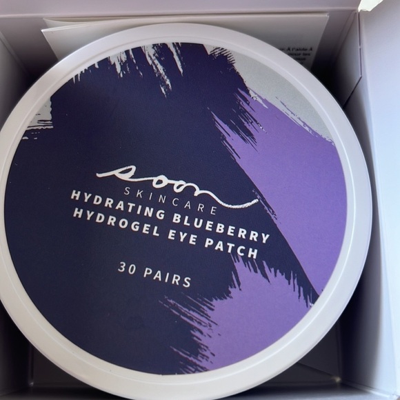 “EXPIRED” SOON SKIN CARE HYDRATING BLUEBERRY HYDROGEL EYE PATCHES JAR OF 30 - Picture 7 of 8